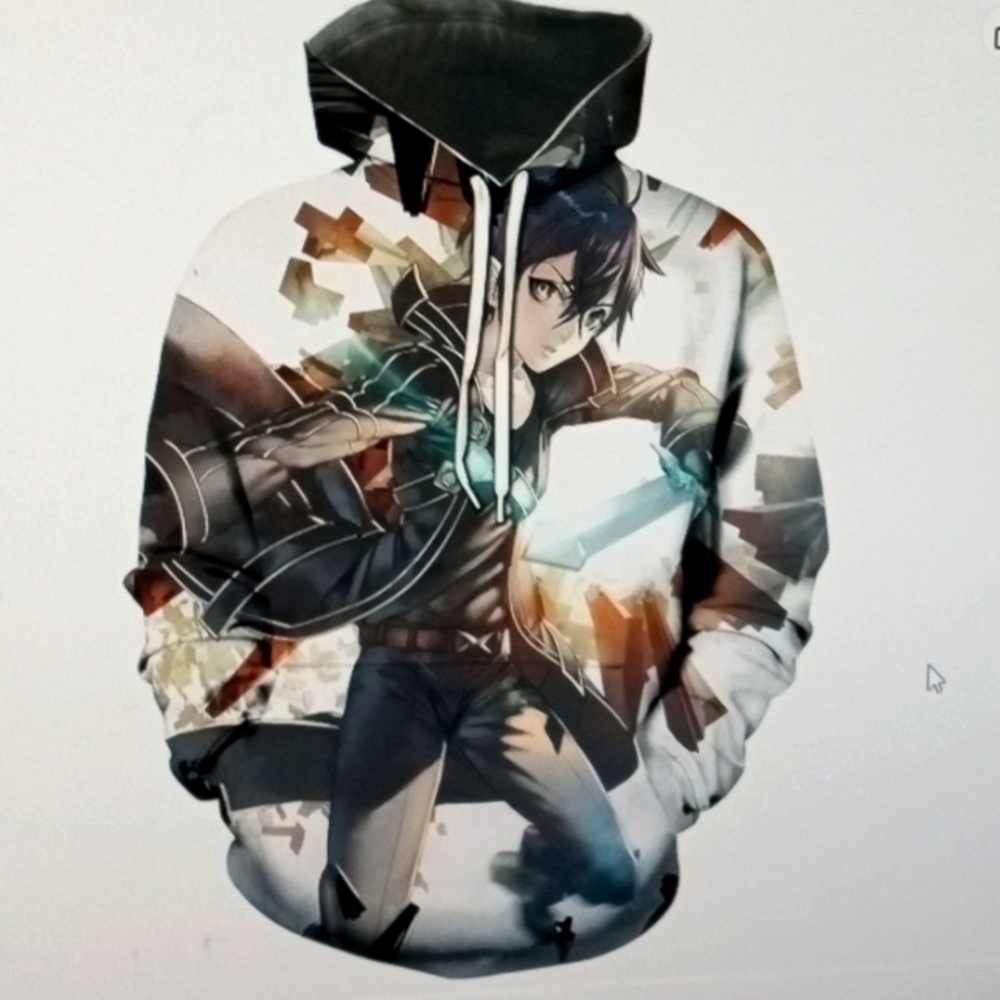 COPY - Men's Womens Anime Sword Art Online Sao Cosplay Hoodie Pullover 3XL